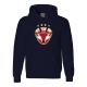 Lausitzer Füchse - Hoody - Logo - navy - Gr: S