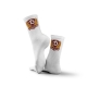 Sportclub Dynamo - Tennissocken - weiß - Logo - 31-34