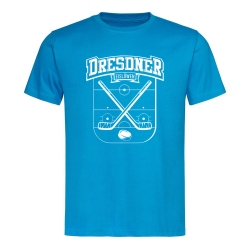 Dresdner Eislöwen  - T-Shirt - Spielfeld - azur