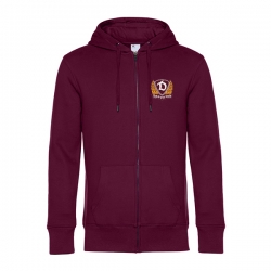 Sportclub Dynamo - Zip Hoody - Logo - weinrot - Gr: XL
