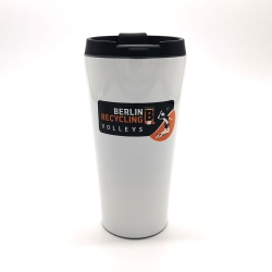 BR Volleys - Thermobecher - Logo - Weiß