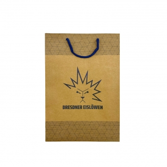 Dresdner Eislöwen - Geschenktüte braun - Logo