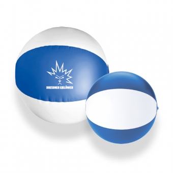 Dresdner Eislöwen - Wasserball 25cm - weiss/blau