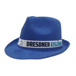 Dresdner Eislöwen - Sommerhut mit Logoband - Blau