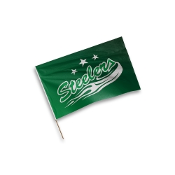 Steelers - Stabfahne - Logo grün - 40x60cm