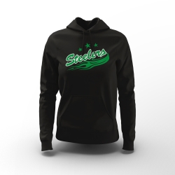 Steelers - Frauen Hoody - schwarz - Logo - Gr: XS